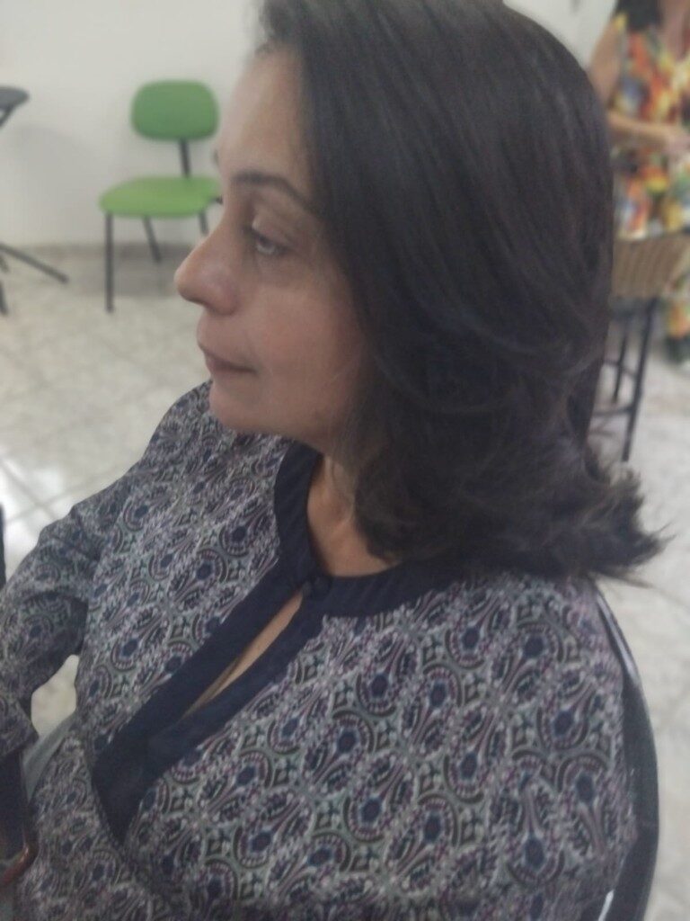 Corte em camadas, de lado